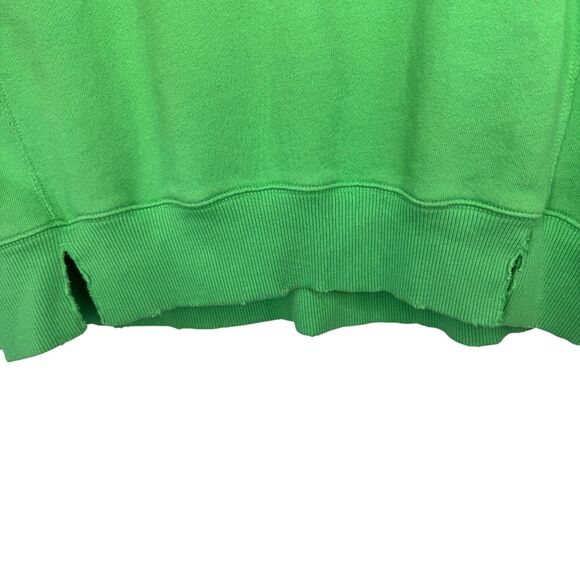 Aerie Green "ski resort" distressed crewneck oversized sweater Size Small - Picture 7 of 14